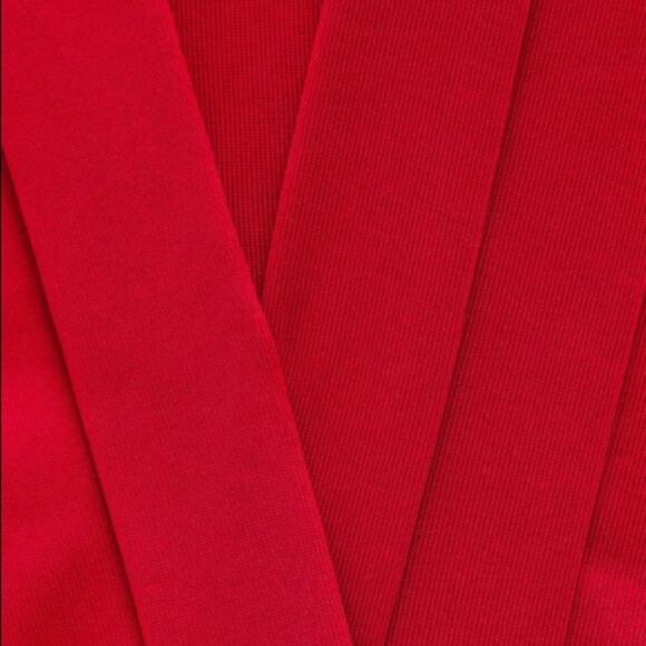 ZARA Red Pleated Tunic Dress Long Bishop Sleeves Shift - Picture 5 of 11